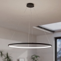 Eglo - Himmennettävä LED-kattokruunu johdossa LED/40W/230V 2700-6500K musta + kauko-ohjaus