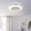 Eglo - Himmennettävä LED-kattotuuletin 3xLED/12,6W/230V 2700-6500K halkaisija 55 cm valkoinen + kaukosäädin