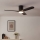 Eglo - himmennettävä LED-kattotuuletin LED/17W/230V 3000/4000/5000K Ø 132 cm musta + kaukosäädin