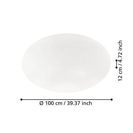 Eglo - LED himmennettävä kattovalaisin LED/80W/230V + kaukosäädin