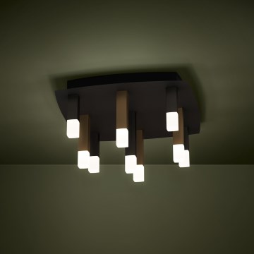 Eglo - Himmennettävä LED-kattovalaisin 9xLED/3,1W/230V 3000K antrasiitti/kulta