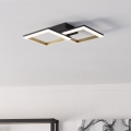 Eglo - Himmennettävä LED-kattovalaisin LED/18,4W/230V 4000K musta/kulta