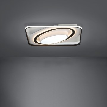 Eglo - Himmennettävä LED-kattovalaisin LED/28W/230V+LED/13W+ LED/2,8W 3000-6500K musta + kauko-ohjaus