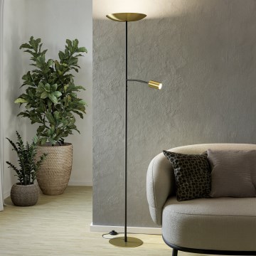 Eglo - himmennettävä LED-lattiavalaisin LED/26,5W/230V + LED/4W kultainen