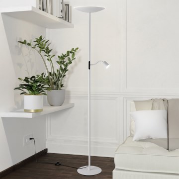 Eglo - himmennettävä LED-lattiavalaisin LED/26,5W/230V + LED/4W valkoinen