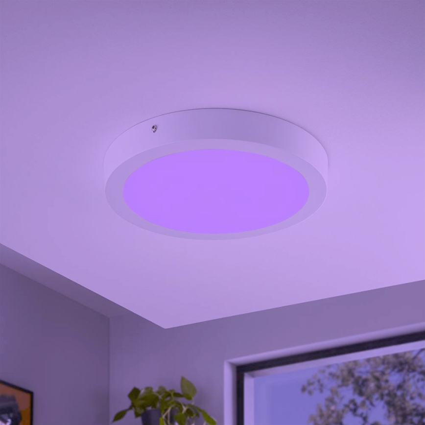 Eglo - LED RGBW himmennettävä kattovalaisin FUEVA-C LED/21W/230V halkaisija 30 cm