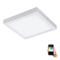 Eglo - himmennettävä RGBW-LED-kattovalaisin FUEVA-C LED/21W/230V 30x30 cm