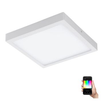 Eglo - himmennettävä RGBW-LED-kattovalaisin FUEVA-C LED/21W/230V 30x30 cm