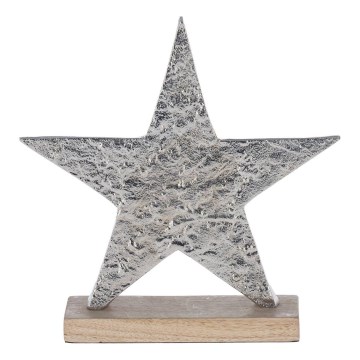 Eglo - joulukoristeet 21x20,5 cm tähti/hopea