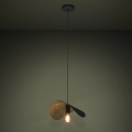 Eglo - Kattokruunu johdossa 1xE27/40W/230V 41 cm musta/kulta