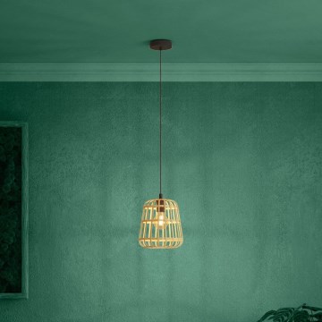Eglo - Kattokruunu johdossa 1xE27/40W/230V halkaisija 24 cm bambu