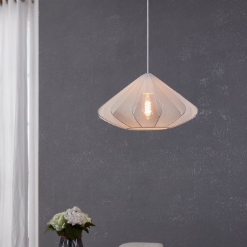 Eglo - Kattokruunu johdossa 1xE27/40W/230V halkaisija 42,5 cm valkoinen
