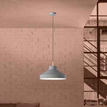 Eglo - Kattokruunu johdossa 1xE27/40W/230V harmaa