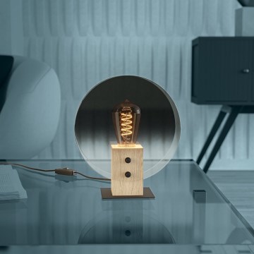 Eglo - Kattokruunu johdossa 1xE27/40W/230V savuinen