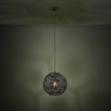 Eglo - Kattokruunu johdossa 1xE27/60W/230V halkaisija 41 cm musta