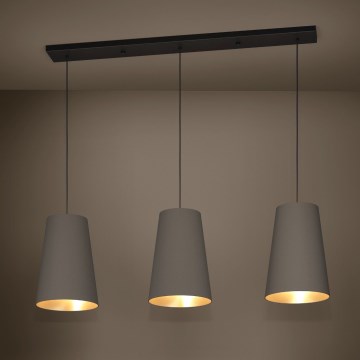 Eglo - Kattokruunu johdossa 3xE27/40W/230V ruskea