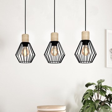 Eglo - Kattokruunu johdossa 3xE27/60W/230V