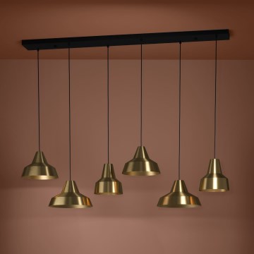 Eglo - Kattokruunu johdossa 6xE27/40W/230V kulta