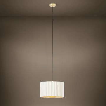 Eglo - Kattokruunu narussa 1xE27 / 40W / 230V valkoinen