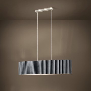 Eglo - Kattokruunu narussa 2xE27 / 40W / 230V harmaa