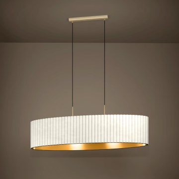 Eglo - Kattokruunu narussa 2xE27 / 40W / 230V valkoinen