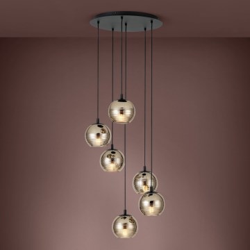 Eglo - Kattokruunu narussa 6xE27 / 40W / 230V