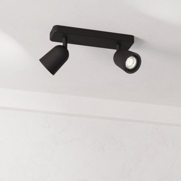 Eglo - Kattospotti 2xGU10/10W/230V musta