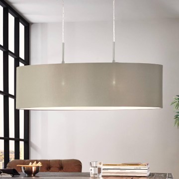 Eglo - Kattovalaisin johdolla 2xE27/60W/230V taupe