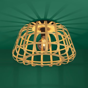 Eglo - Kattovalo 1xE27/40W/230V bambu