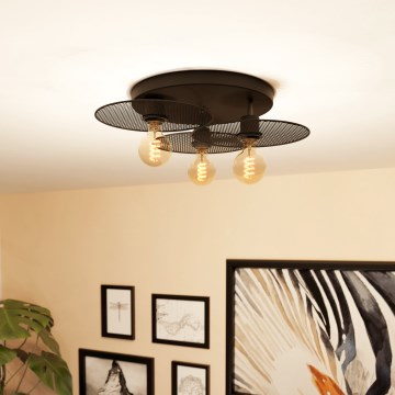 Eglo - Kattovalo 3xE27/40W/230V