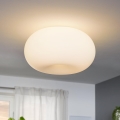 EGLO - Kattovalo OPTICA 2xE27/60W/230V opaalilasi halkaisija 35 cm