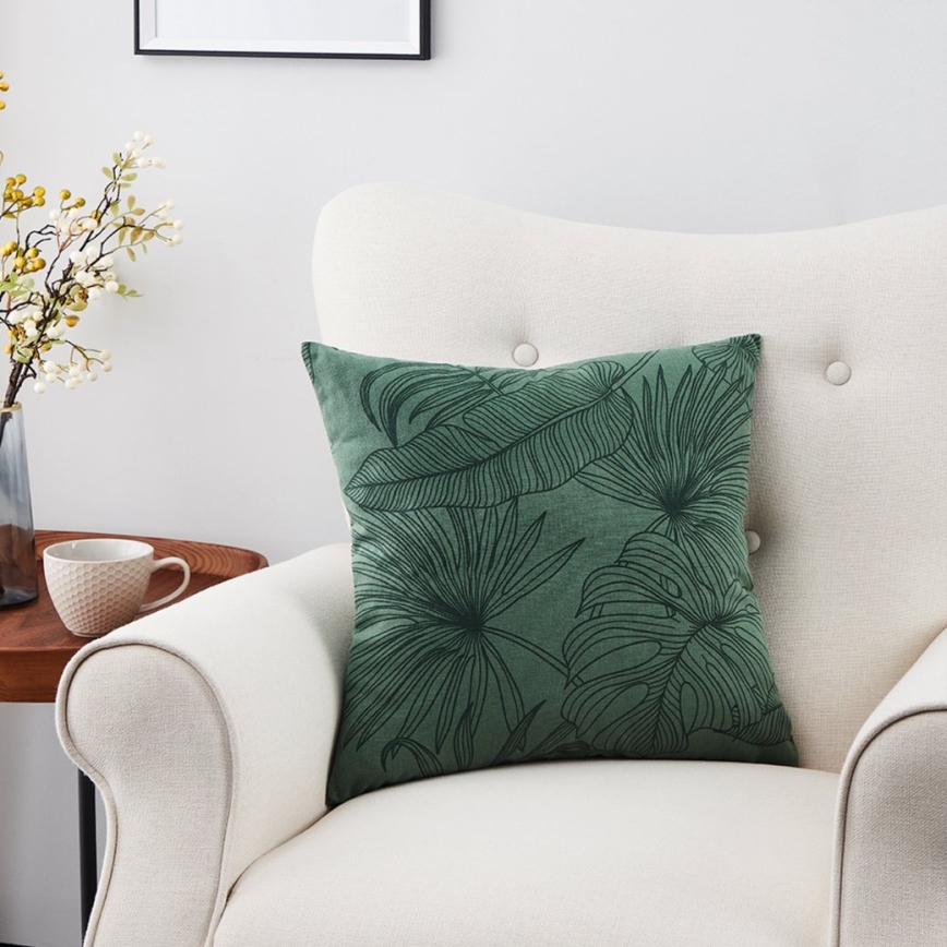 Eglo - Koristetyyny 45x45 cm vihreä