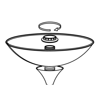 Eglo - Lampun vaihtovarjostin UP 2 27,5x8 cm valkoinen