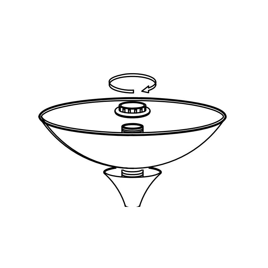 Eglo - Lampun vaihtovarjostin UP 2 27,5x8 cm valkoinen
