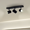 Eglo - Kylpyhuoneen kohdevalaisin 3xGU10/5W/230V IP44 musta