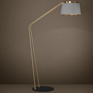 Eglo - Lattialamppu 1xE27/40W/230V harmaa/kulta