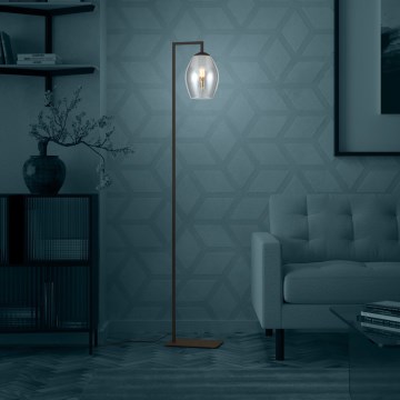 Eglo - Lattialamppu 1xE27/40W/230V savuinen