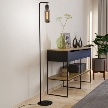 Eglo - Lattiavalaisin 1xE27/4W/230V musta/savunharmaa