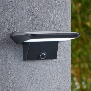 Eglo - LED aurinkokäyttöinen seinävalaisin tunnistimella LED/20W/3,7V 2000 mAh IP44