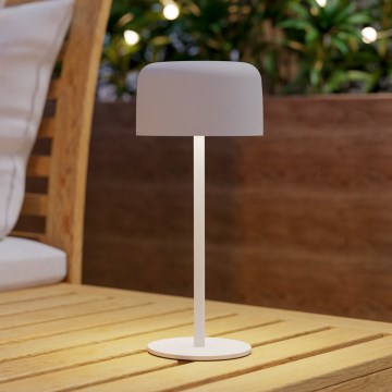 Eglo - LED aurinkokennolla ladattava kosketusohjattu pöytälamppu LED/2,8W/3,7V 1800 mAh IP44 valkoinen