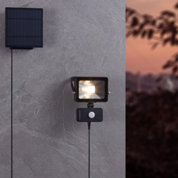 Eglo - LED Aurinkoprojektori liiketunnistimella 15xLED/0,03W/3,7V 2600 mAh IP44