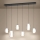 Eglo - LED-himennettävä riippuvalaisin vaijerilla 2xLED/7W/230V + 4xLED/5,5W + 6xLED/1,6W 2200-6500K musta kromi