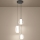 Eglo - LED-himennettävä riippuvalaisin vaijerilla LED/7W/230V + 2xLED/5,5W + 3xLED/1,6W 2200-6500K musta kromi