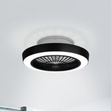 Eglo - LED Himmennettävä kattotuuletin LED/37,8W/230V musta + kauko-ohjaus