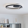 Eglo - LED-himmennettävä kattovalaisin 2 x LED / 20 W / 230 V, 2700–6500 K, halkaisija 48 cm, musta + kaukosäädin