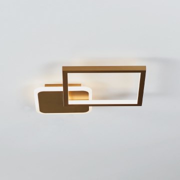 Eglo - LED Himmennettävä kattovalaisin LED/15W/230V kulta + kaukosäädin