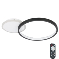 Eglo - LED Himmennettävä kattovalo LED/15W/230V musta + kaukosäädin