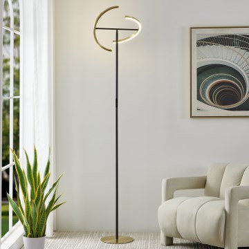 Eglo - LED Himmennettävä lattiavalaisin 2xLED/8,8W/230V kultainen/musta