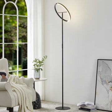 Eglo - LED himmennettävä lattiavalaisin 2xLED/8,8W/230V musta