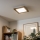 Eglo - LED himmennettävä pinta-asennettava paneeli SALOBRENA 2 WOOD LED/16W/230V 4000K 34x34 cm ruskea